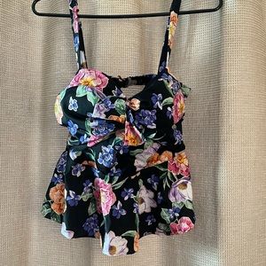 Floral Swimsuit Top Torrid size:00 (10/12)